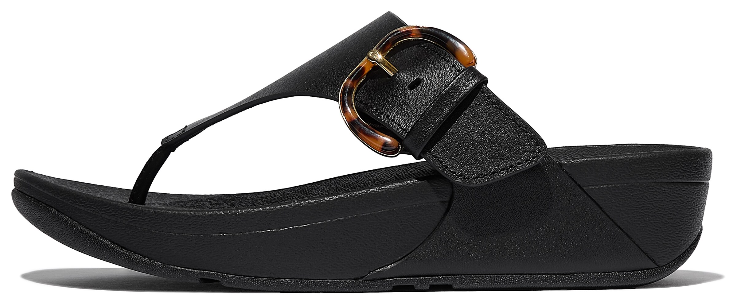 FitFlop T-Bar Sandals in Black