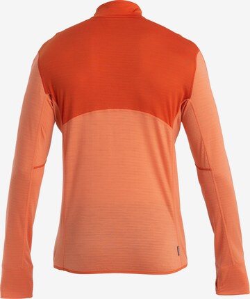 ICEBREAKER Performance shirt 'Realfleece Descender' in Orange