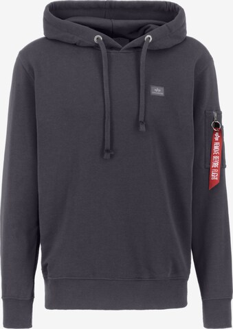 ALPHA INDUSTRIES Sweatshirt 'X-Fit' i grå: forside