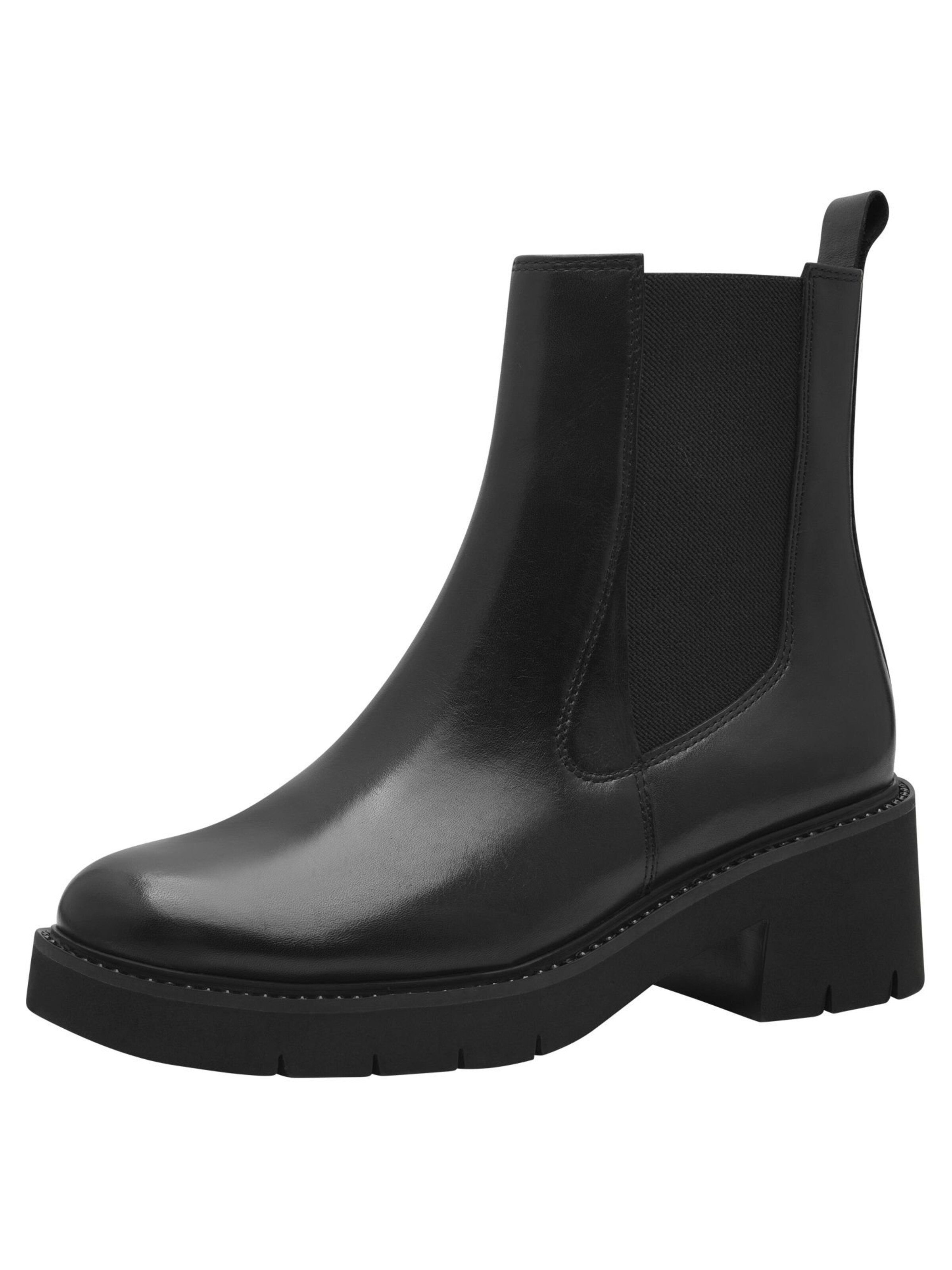 Tamaris Chelsea boots in Zwart: voorkant