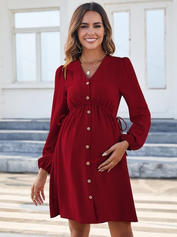 Yesfashion Sukienka w kolorze czerwony