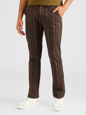 Brixtonregular Chino hlače 'CHOICE' - smeđa boja: prednji dio