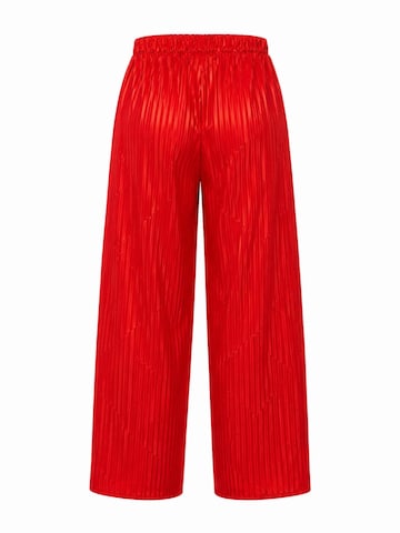 Wide leg Pantaloni 'Nyl' di NAYELPARIS in rosso