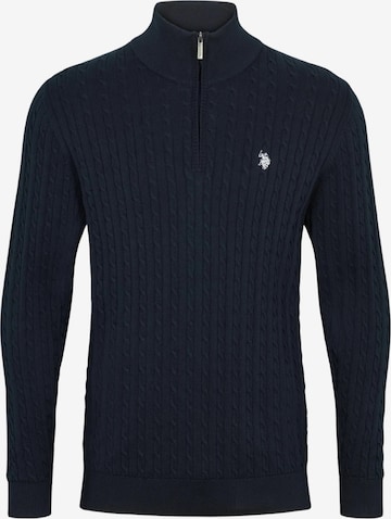 Pull-over 'Romeo' U.S. POLO ASSN. en bleu : devant