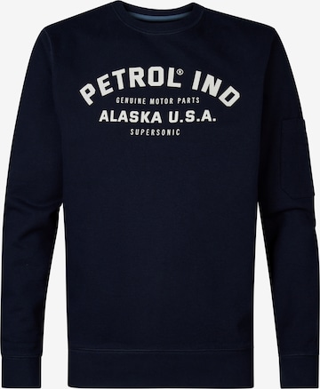Petrol Industries Collegepaita 'Ruth' värissä sininen: etupuoli