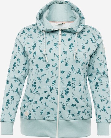 Ragwear Plus Sweatjacke 'NESKA' in Blau: predná strana