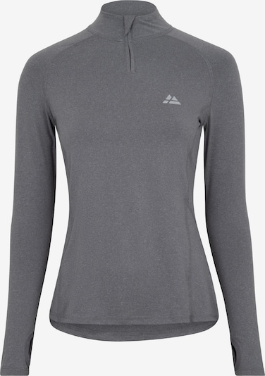 DANISH ENDURANCE Lamgarmshirt 'Half Zip' in grau, Produktansicht