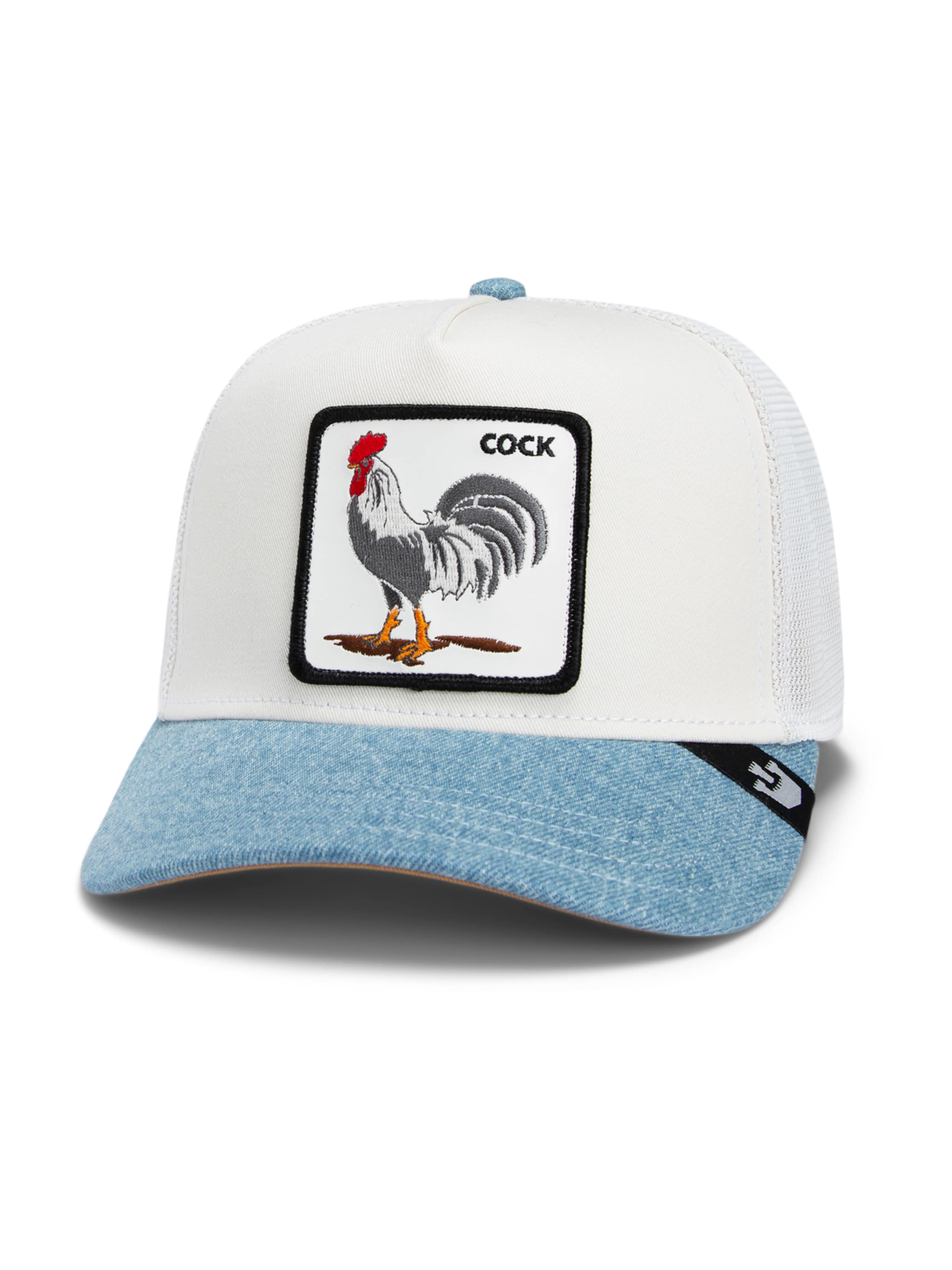 Casquette 'Rooster Fan Instituion' GOORIN Bros. en blanc : devant