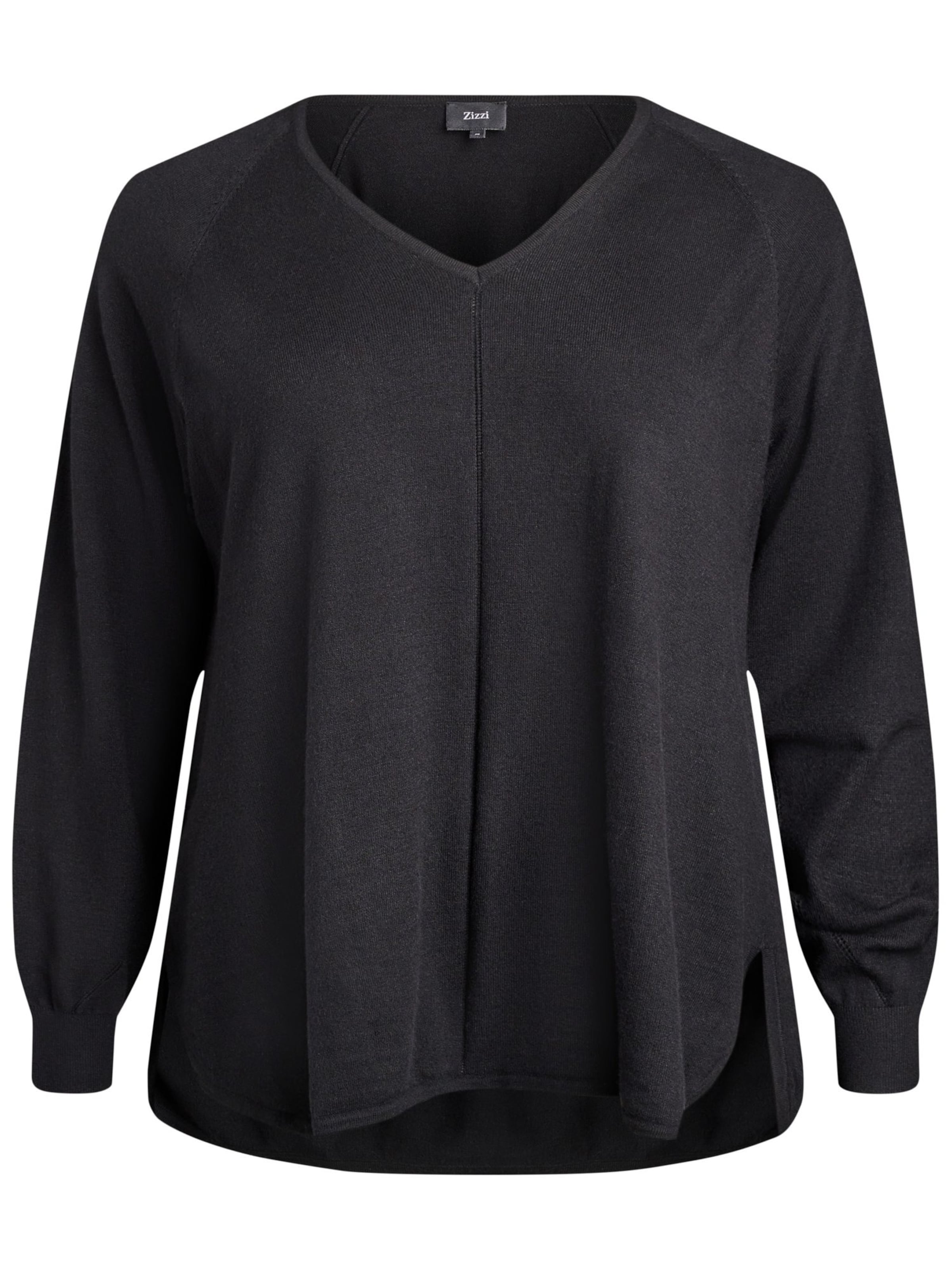 Zizzi Свитер 'Caella' в Черный: спереди