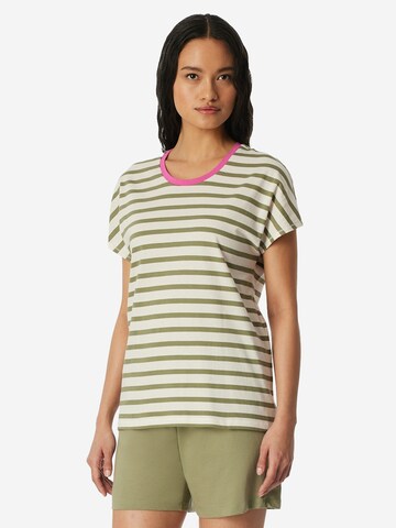 SCHIESSER Pyjama 'Casual Essentials' in Grün