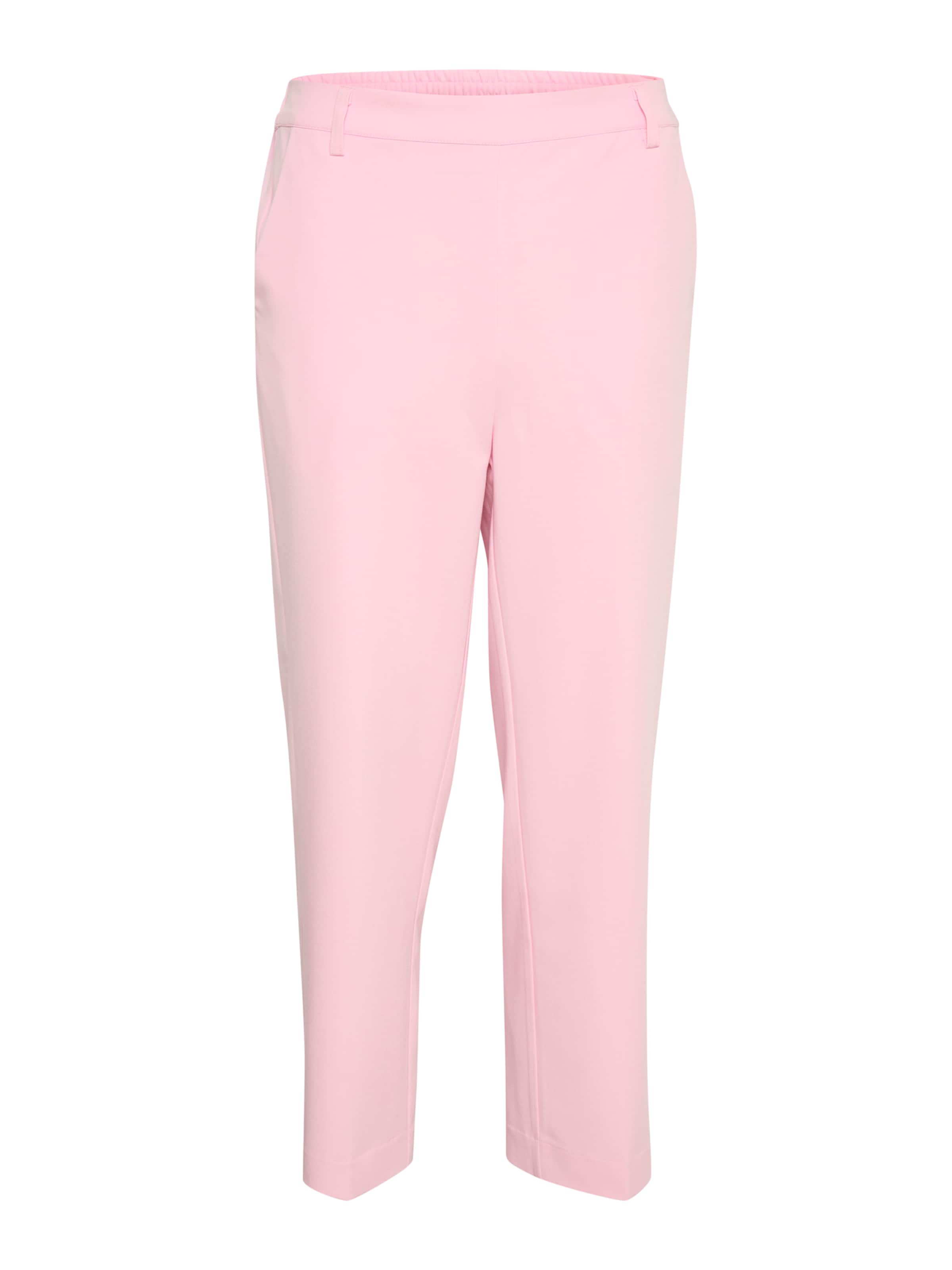 Kaffe Trousers with creases 'Sakura' in Pink: front