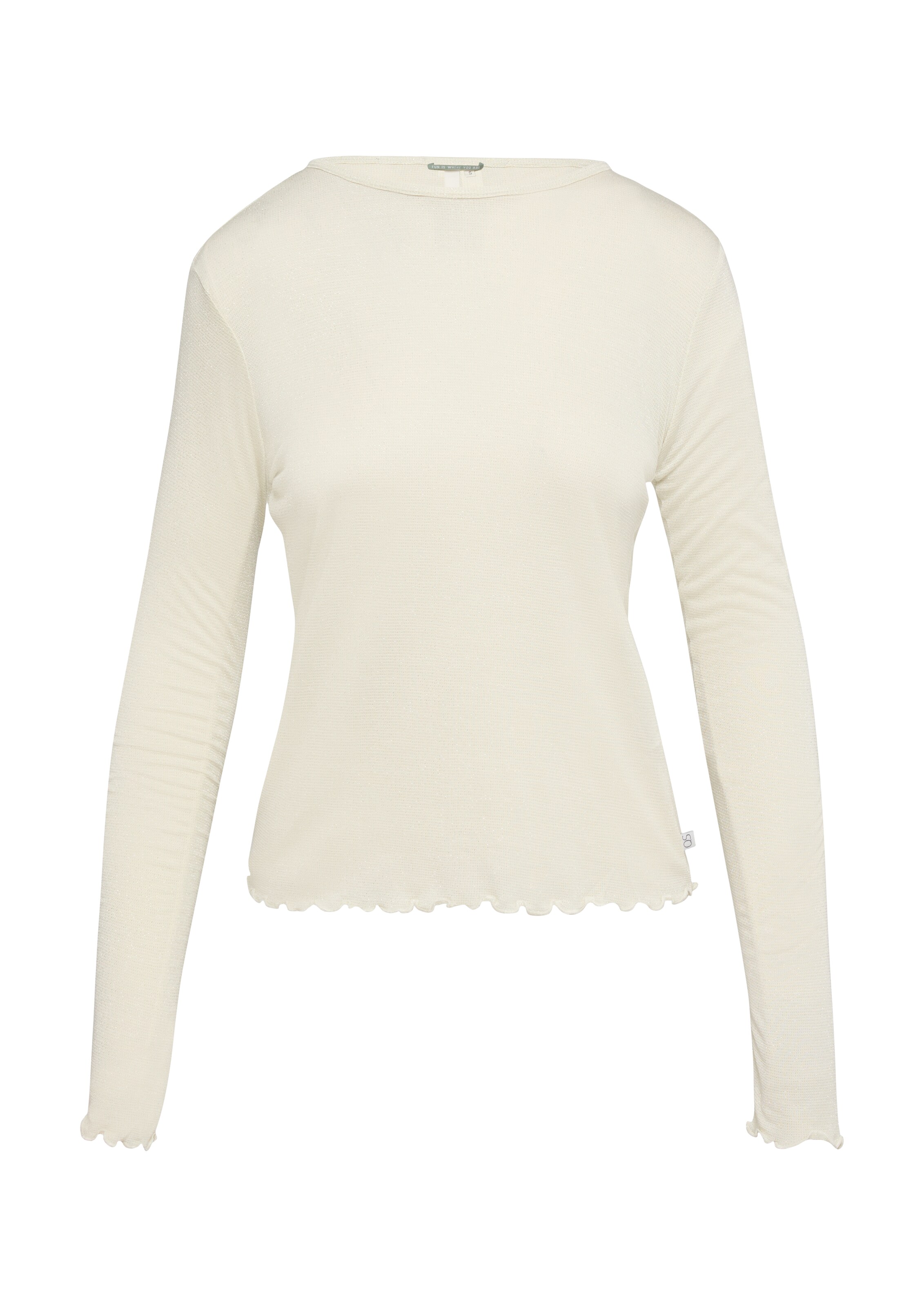 QS Shirt in Beige: Vorderseite