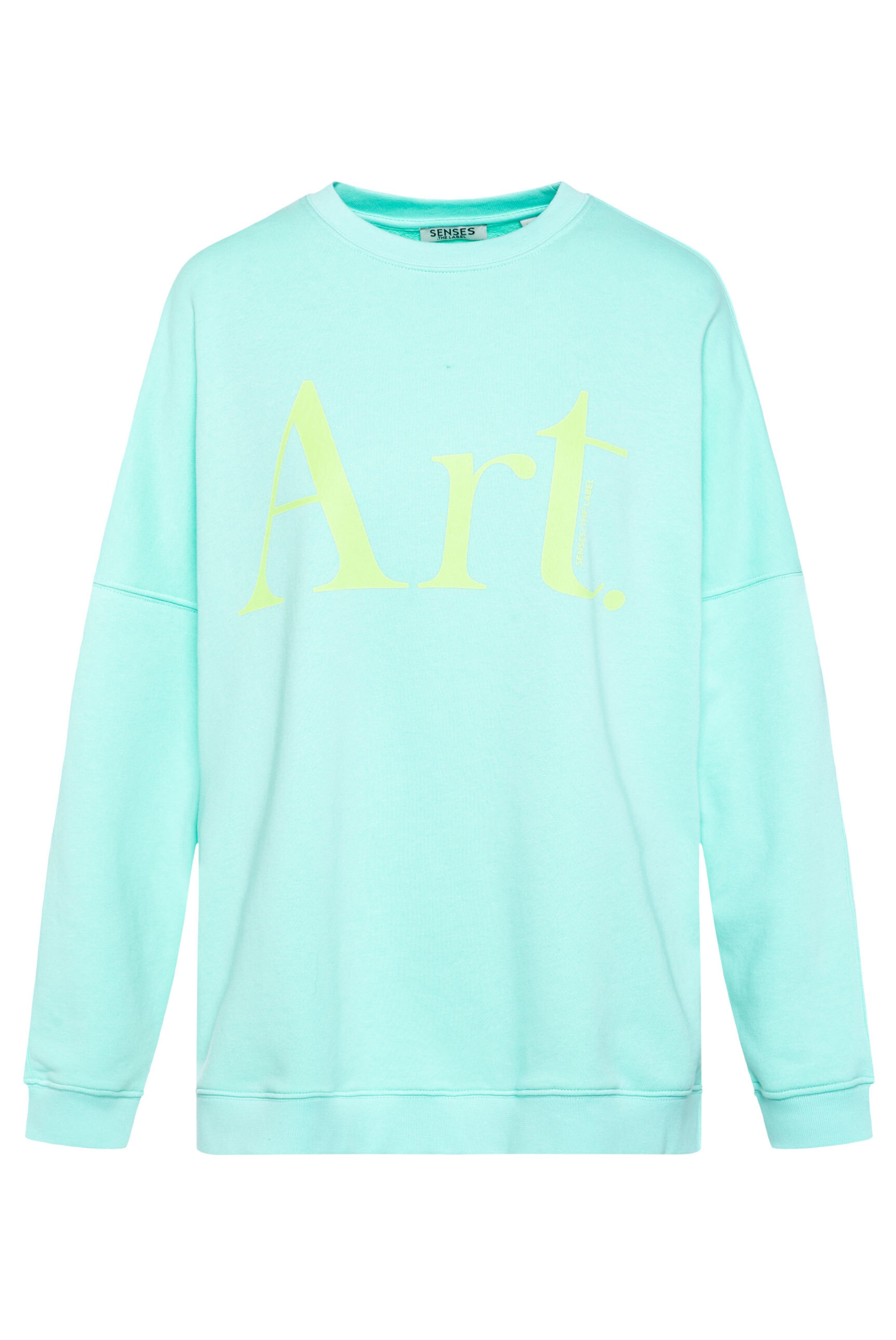 SENSES.THE LABEL Oversized Sweatshirt SOL:EIL mit Artwork in Blau: Vorderseite