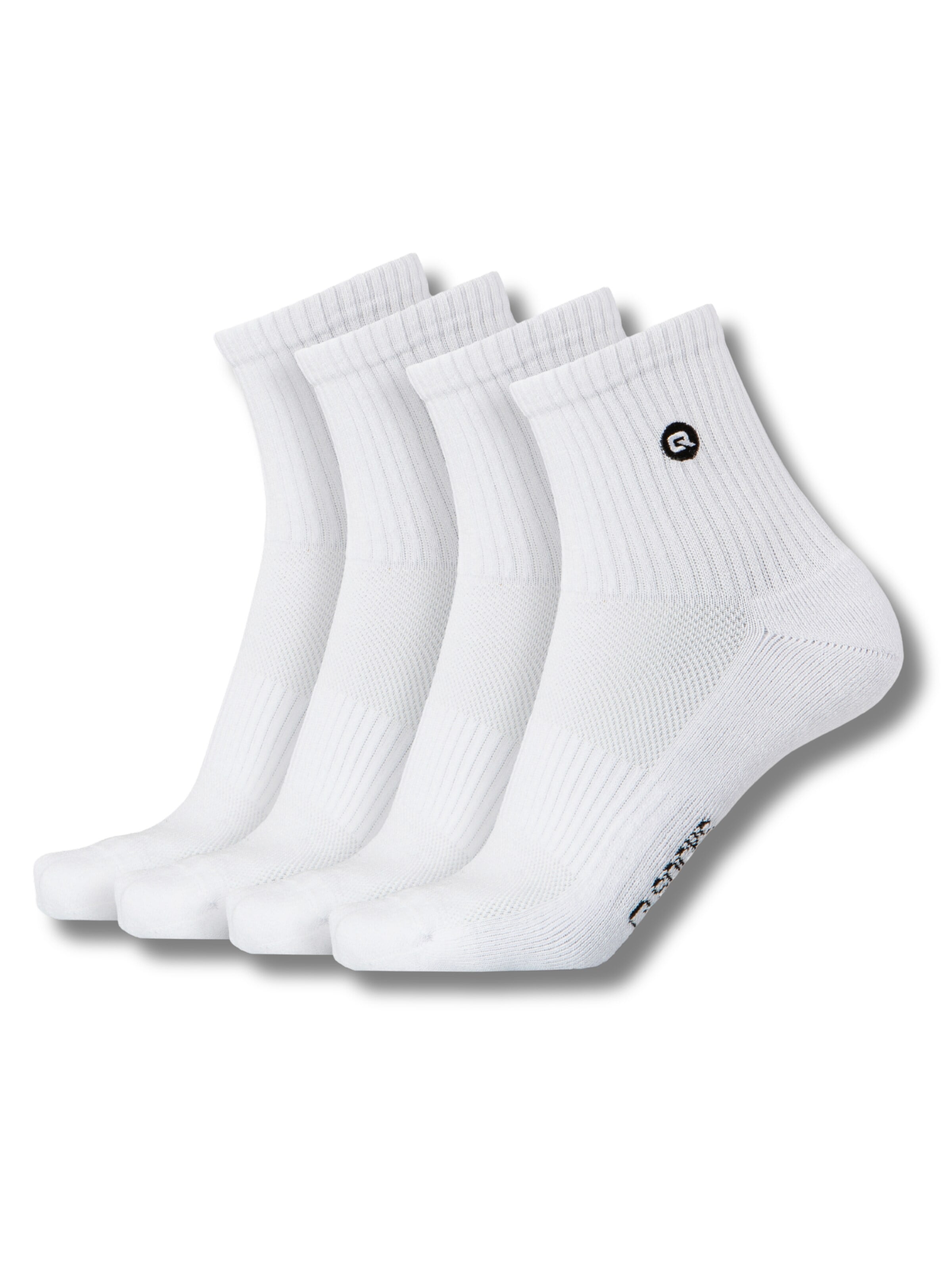 QOLONIA Socks in White: front