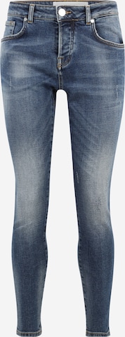 mėlyna Goldgarn Prigludęs Džinsai 'U2': priekis