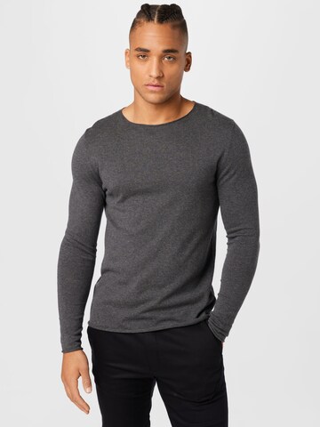 Pull-over 'Marcel' AMERICAN VINTAGE en gris : devant