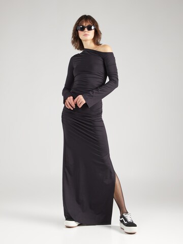 WEEKDAY Suknia wieczorowa 'Erin' w kolorze czarny: przód