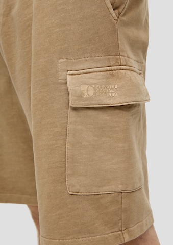 Loosefit Pantalon cargo s.Oliver en marron