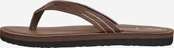 Pepe Jeans T-Bar Sandals 'SURF ISLAND' in Brown: front