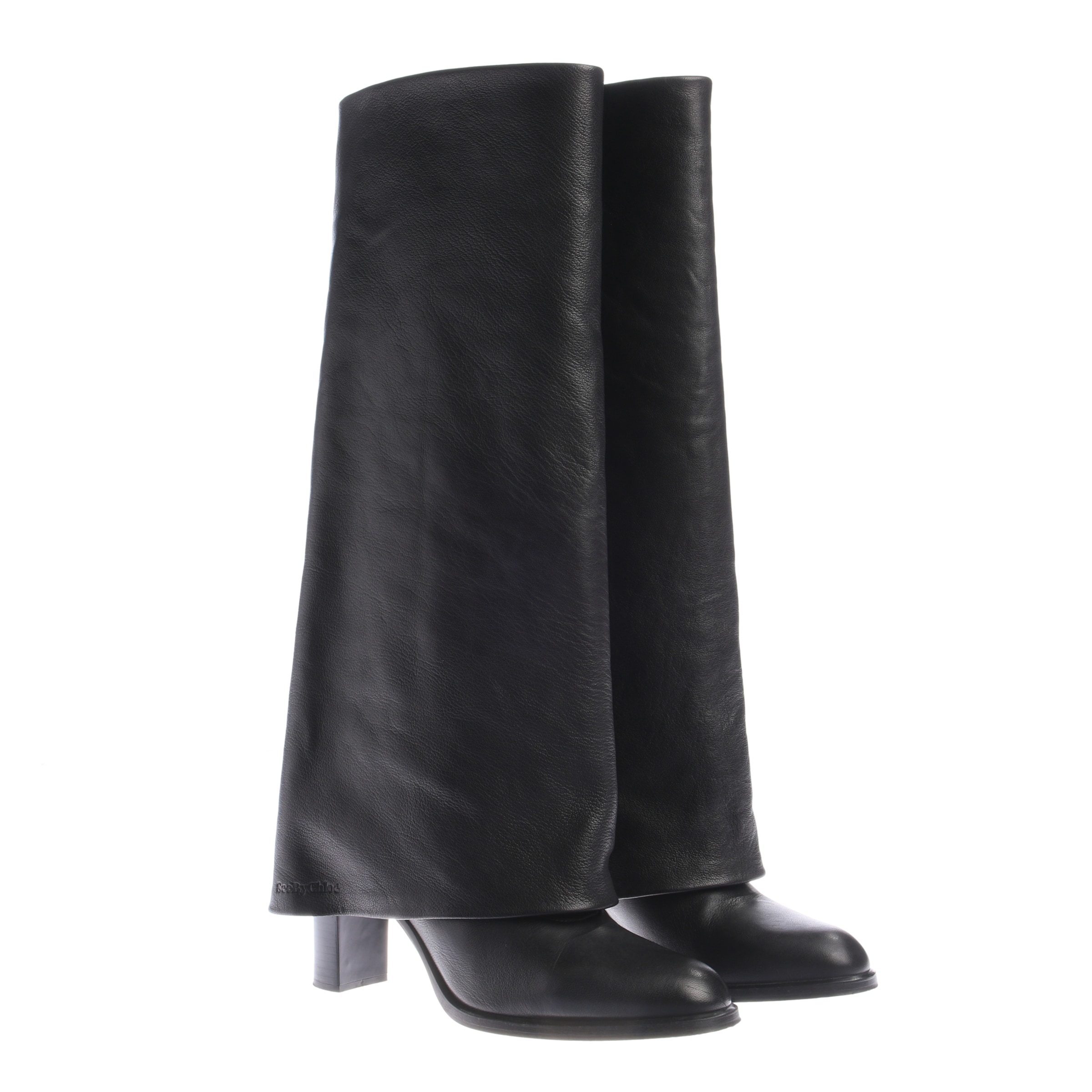 See by Chloé Stiefel 41 in Schwarz: Vorderseite