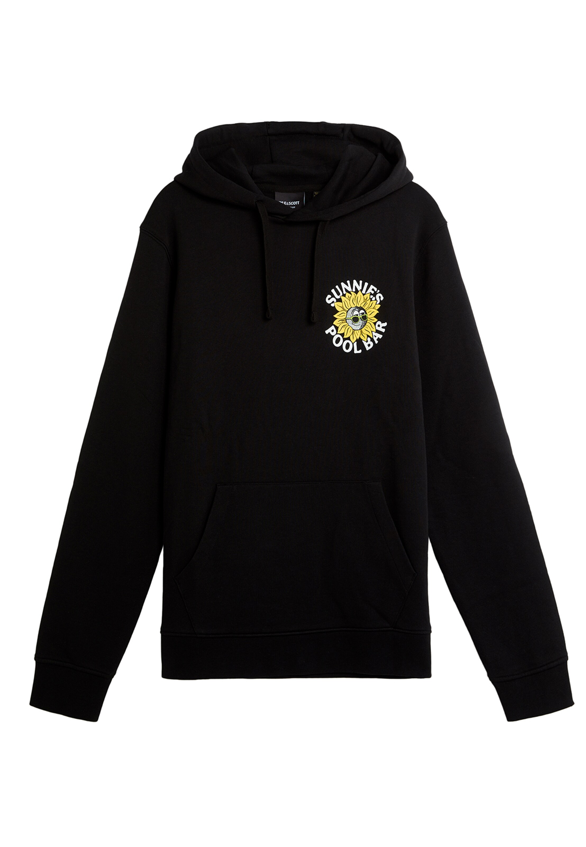 Lyle & Scott Sweatshirt 'Sunnies Pool Bar' in Black: front