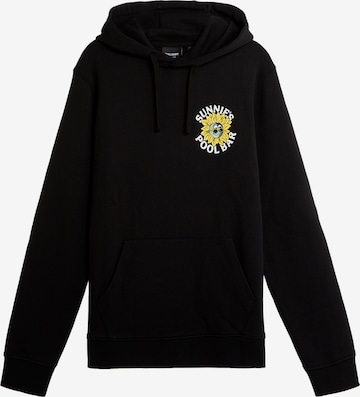 Lyle & Scott Sweatshirt 'Sunnies Pool Bar' in Zwart: voorkant