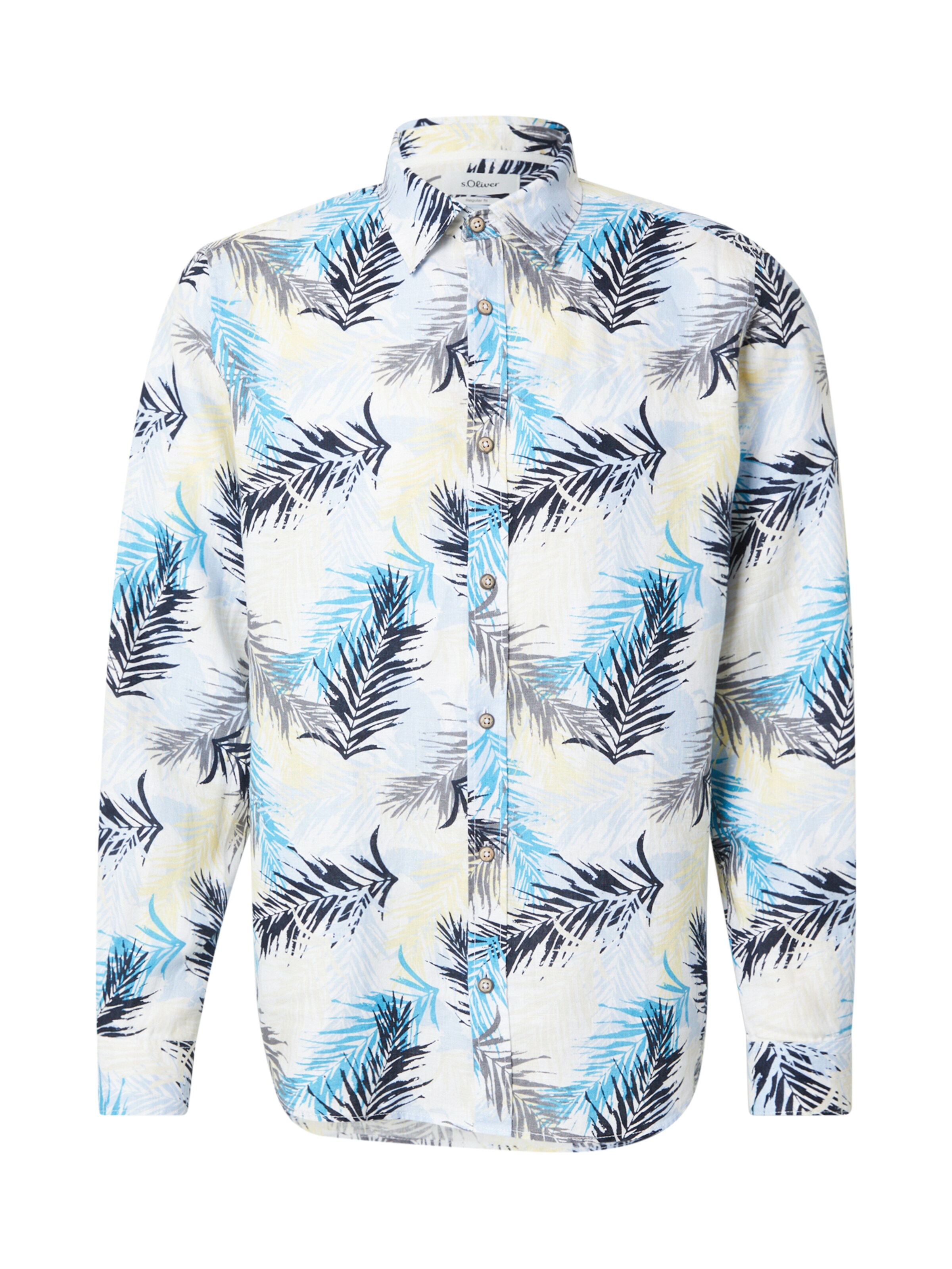 s.Oliver Regular Fit Hemd in Weiß: Vorderseite