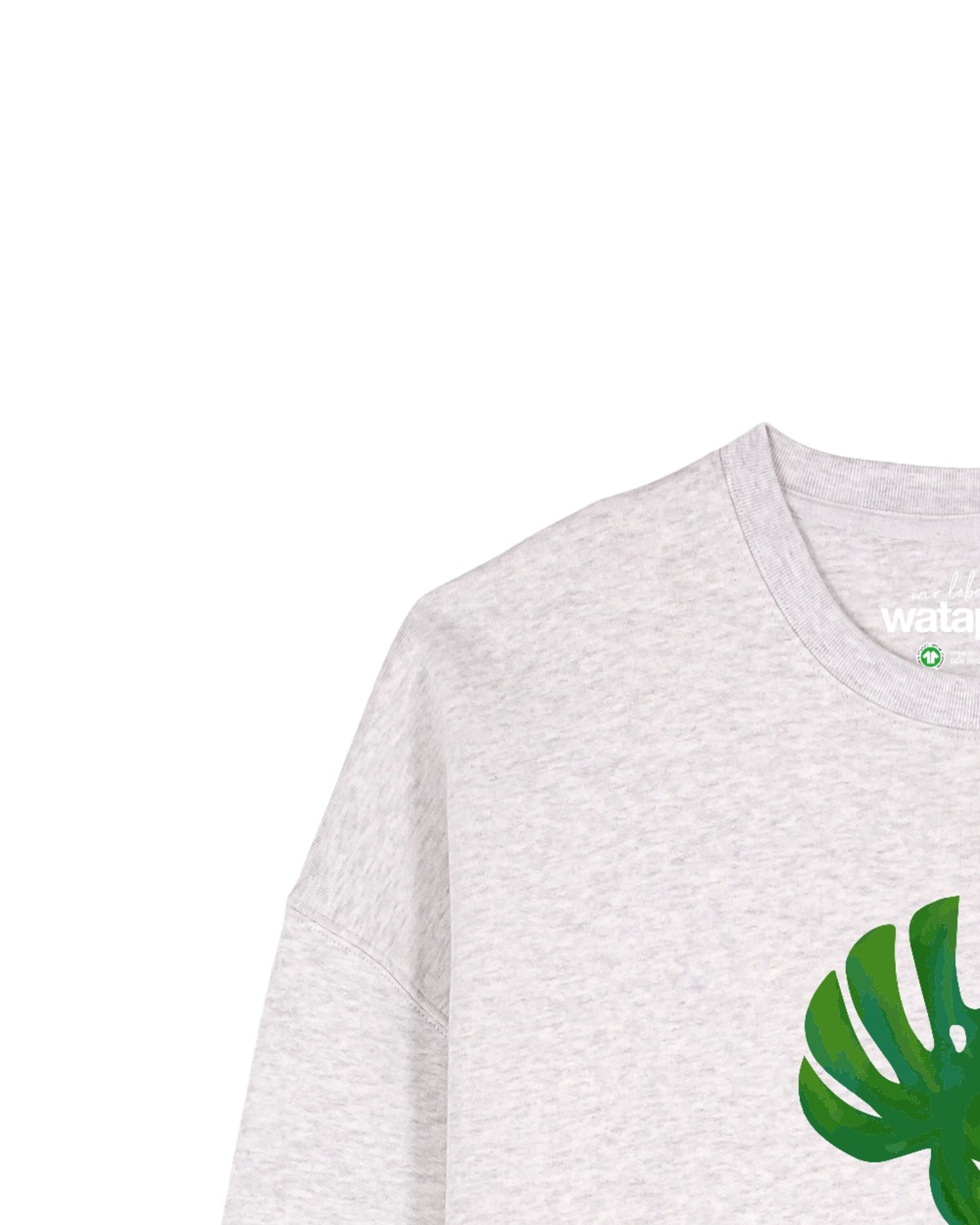 Watapparel Sweatshirt 'Monstera 2.0 ' in Grijs