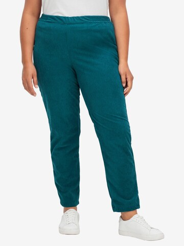 SHEEGO Regular Pants in Blue: front