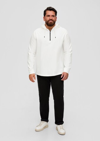 s.Oliver Men Tall Sizes Sweatshirt in Weiß