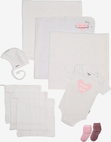 LILIPUT Underwear Set 'Cosmic Love' in White: front