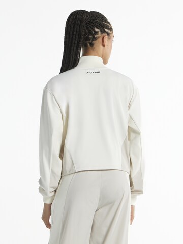 Giacca di felpa 'Oversized Track Jacket' di A-Game in beige