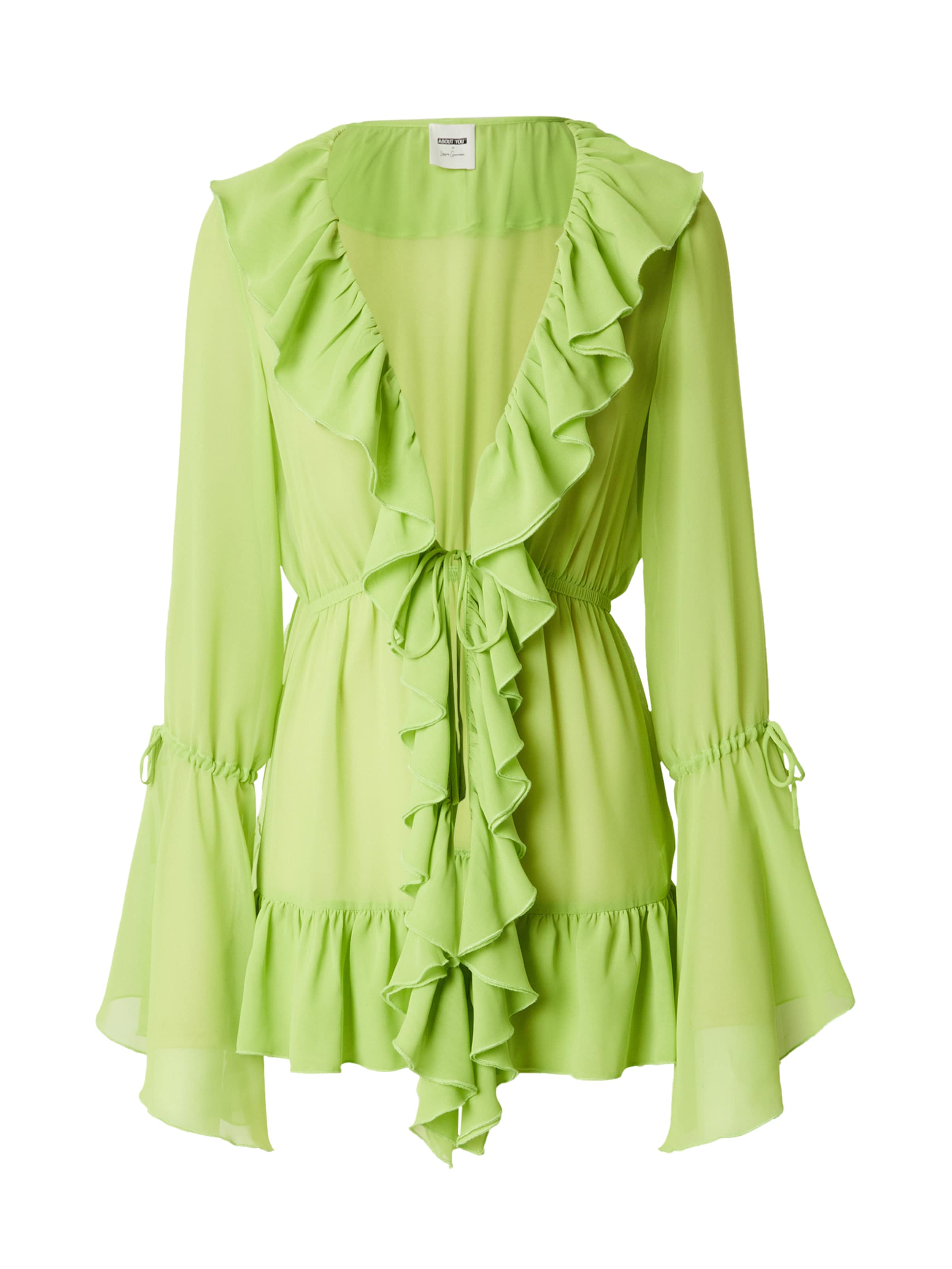 ABOUT YOU x Laura Giurcanu Bluse 'Margarete' i grøn: forside