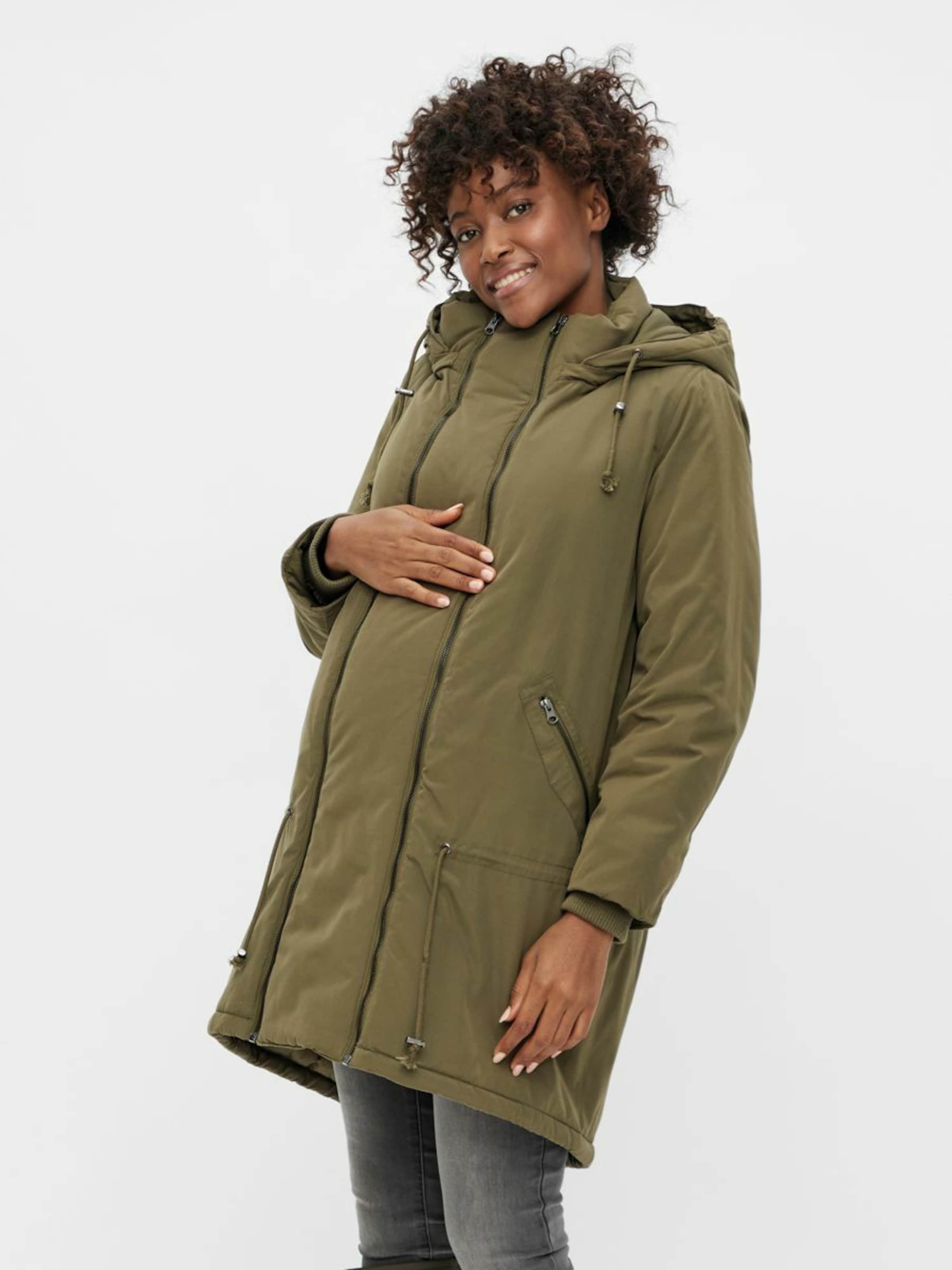 Frauen Umstandsmode MAMALICIOUS Jacke 'Tikkamaddy' in Oliv - EX60752 Frauen Umstandsmode MAMALICIOUS Jacke 'Tikkamaddy' in Oliv - EX60752