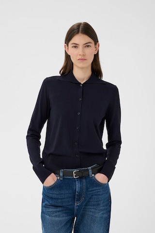 InWear Gebreid vest 'MIKOIW' in Blauw: voorkant
