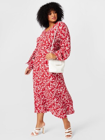 ABOUT YOU Curvy Blousejurk 'Loreen' in Rood