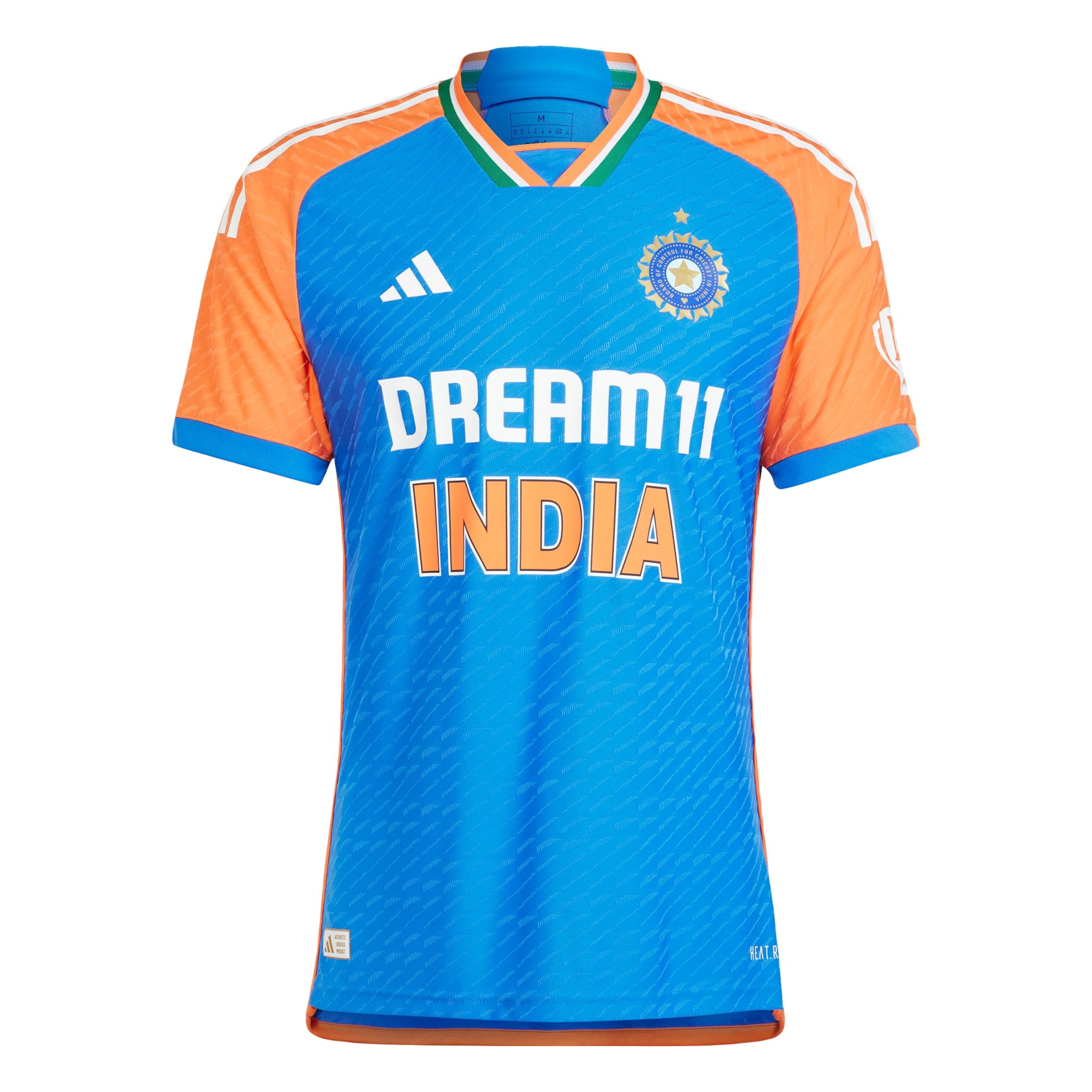 ADIDAS PERFORMANCE Functioneel shirt 'India Cricket T20I ' in de kleur Donkerblauw / Oranje / Offwhite, Productweergave