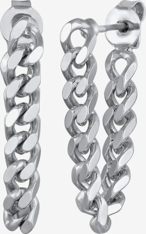 ELLI Oorbellen 'Gliederkette' in Zilver: voorkant