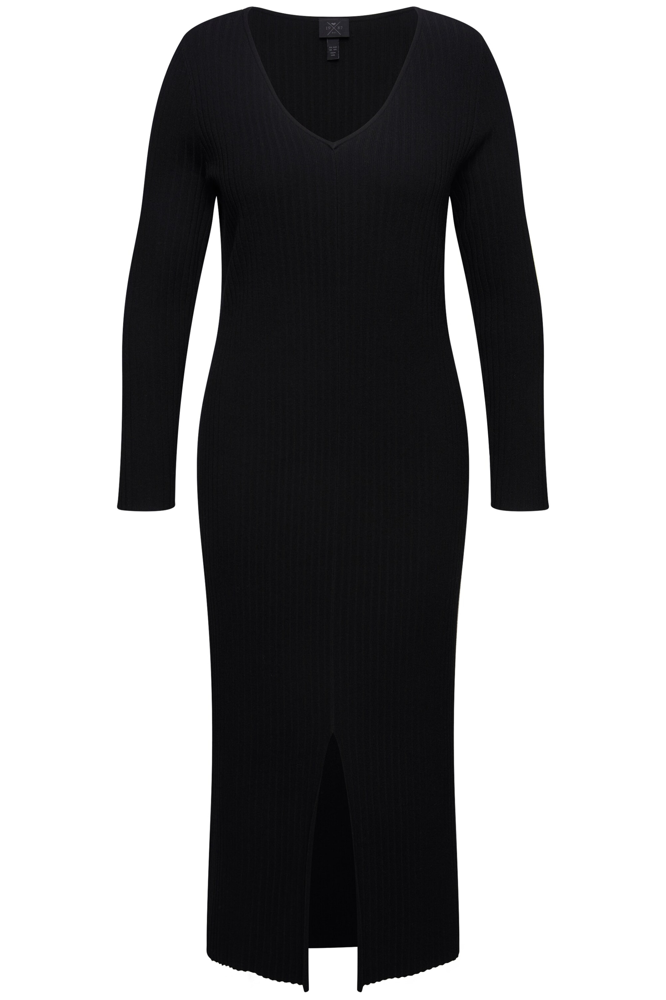 Ulla Popken Kleid in Schwarz: Vorderseite