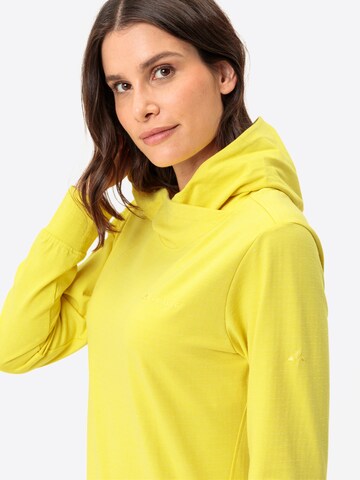 VAUDE Sports sweatshirt in Yellow