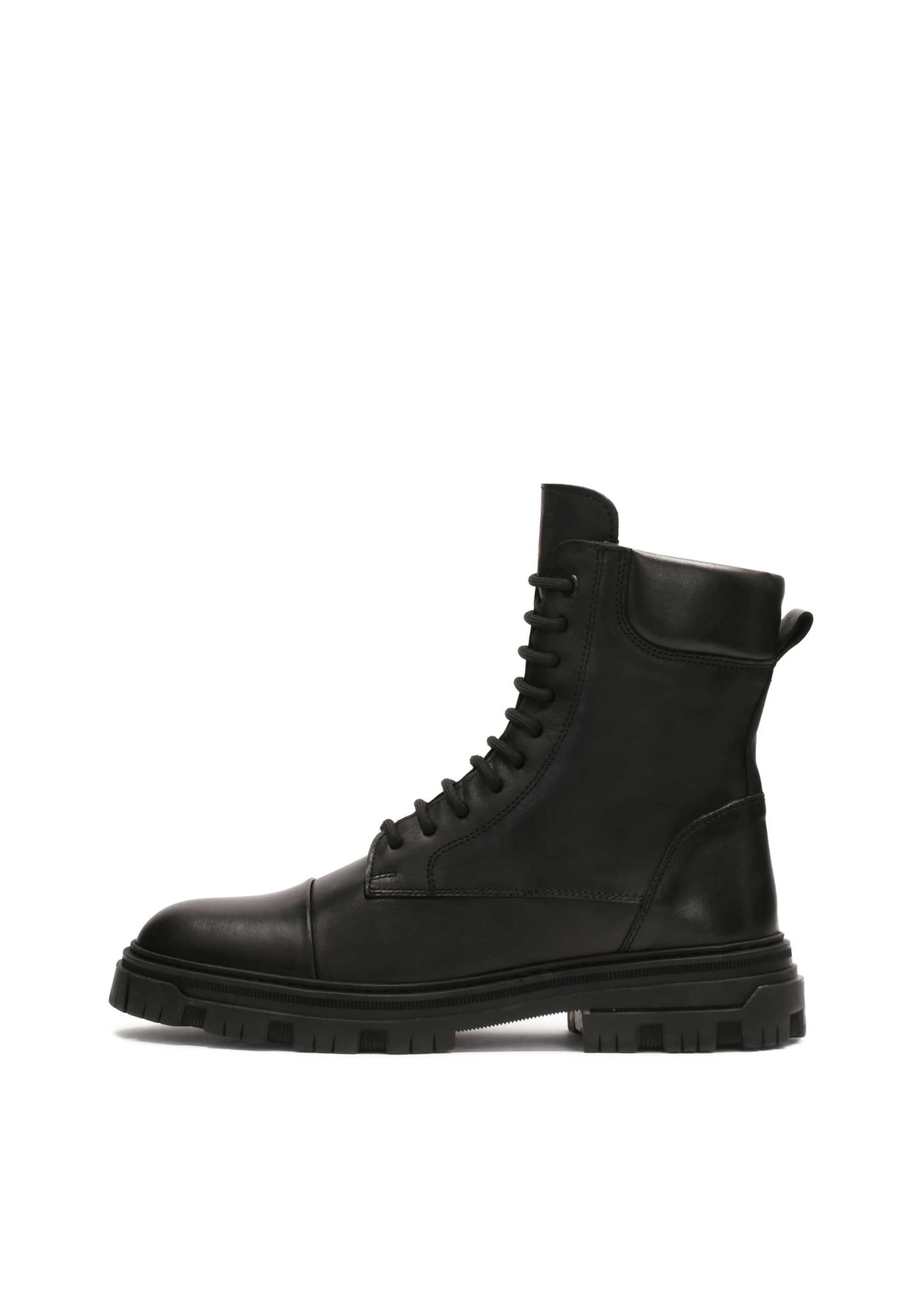 juoda Kazar Auliniai batai su raišteliais: priekis