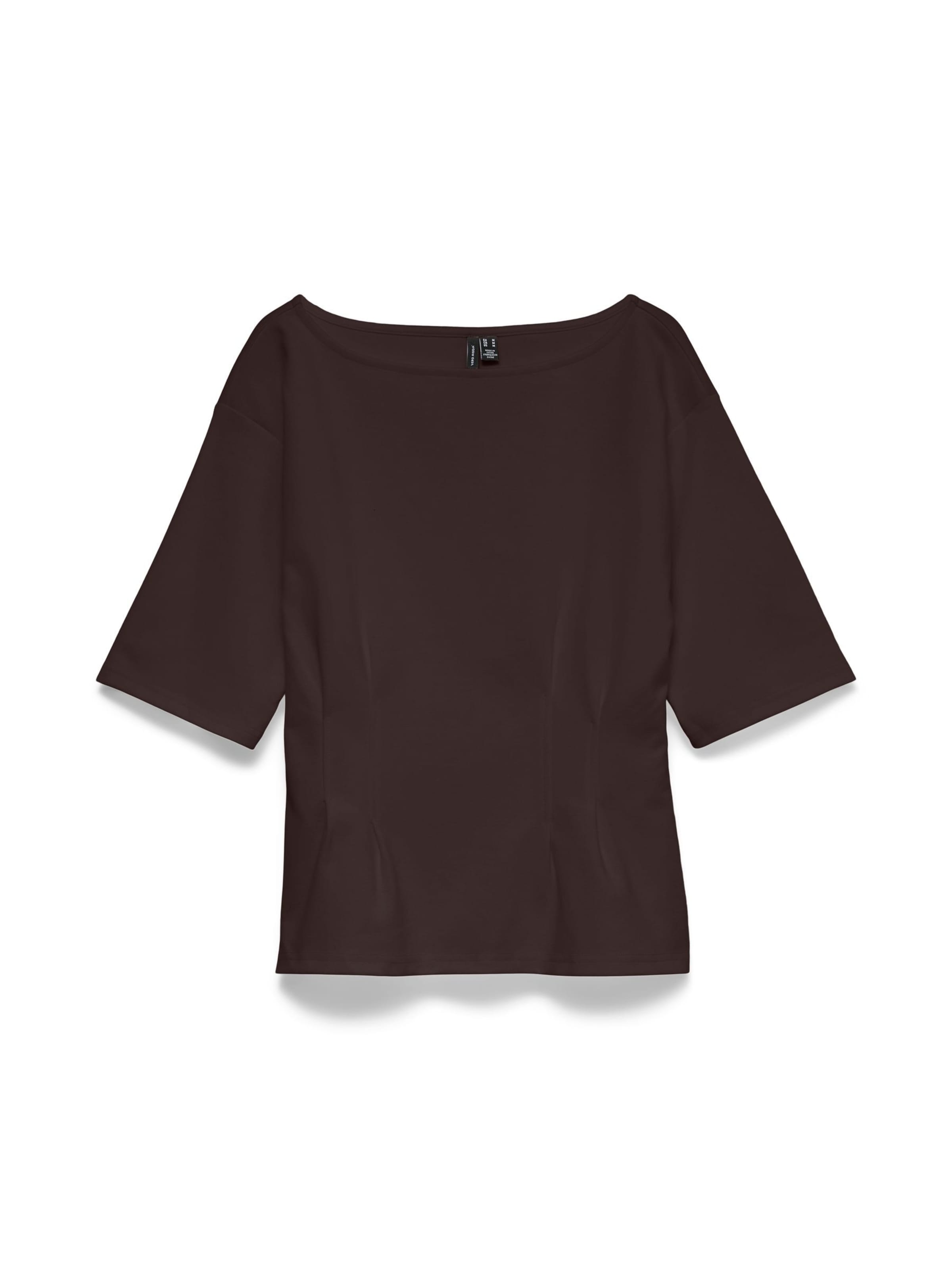 VERO MODA Shirt 'VMBjork' in Bruin: voorkant