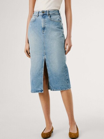 Jupe Pepe Jeans en bleu : devant
