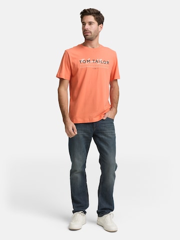TOM TAILOR T-Shirt in Orange