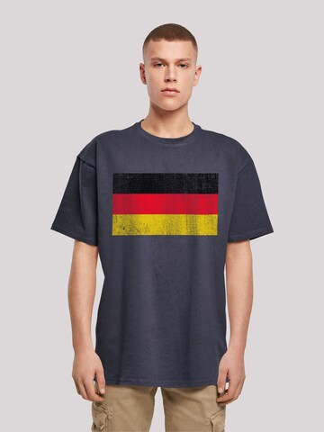 T-Shirt 'Germany Deutschland Flagge distressed' F4NT4STIC en bleu : devant