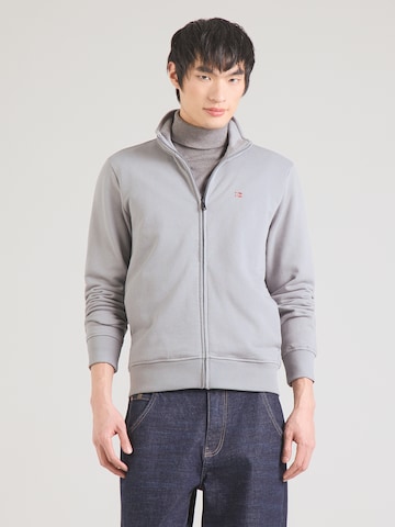 NAPAPIJRI - Sudadera con cremallera 'BALIS' en gris: frente