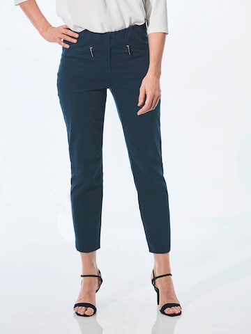 Goldner Tapered Trousers 'LOUISA' in Blue: front