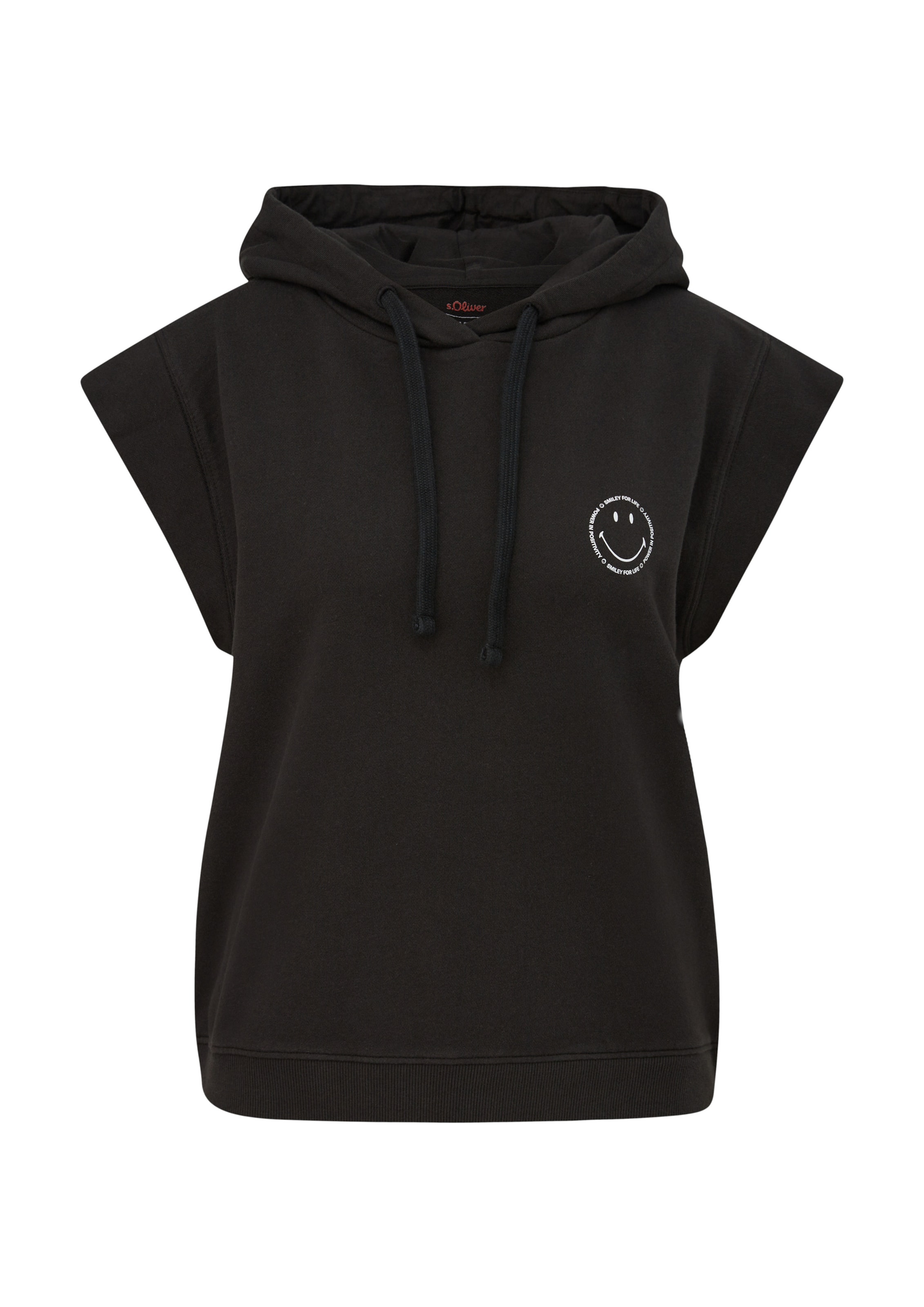 Sweat-shirt s.Oliver en noir : devant