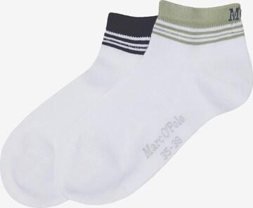 Chaussettes Marc O'Polo en blanc : devant