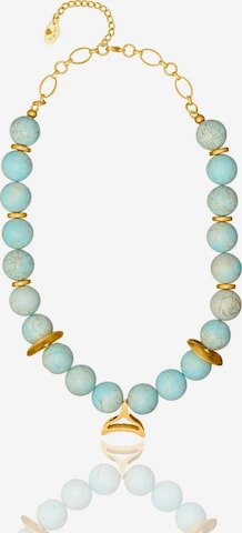 THE GEM STORIES JEWELRY Ketju 'Dynamic Turquoise Necklace' värissä sininen: etupuoli
